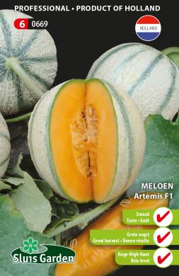 Meloen Artemis F1 (Cucumis melo) 8 zaden